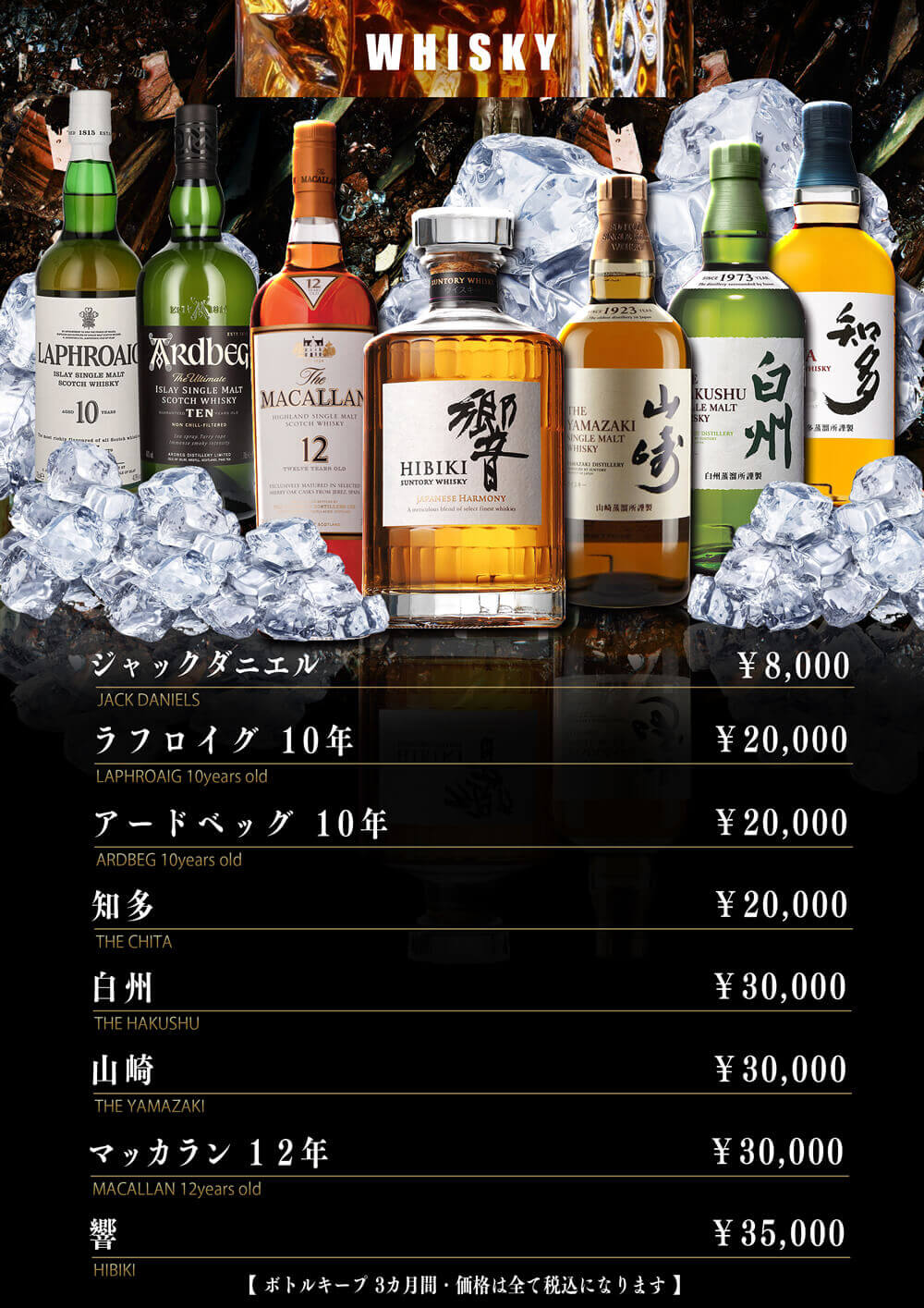 ウイスキーメニュー